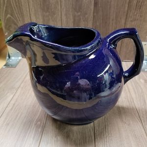 Vintage USA Colbolt Blue Ball Pitcher